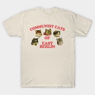 Communist Cats Of East Berlin //// Retro Style Cat Lover Gift! T-Shirt